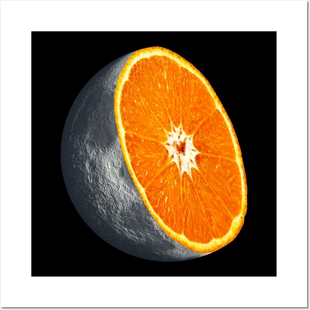 Orange Moon Wall Art by MichaelaGrove